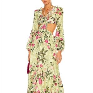PatBO Tula floral cut out dress